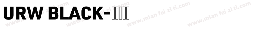 URW BLACK字体转换